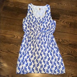Blue and White Racerback dress